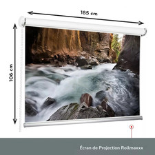Écran de Projection 84" Pouces Extensible 16:9 185x106 cm Montage Mural / Plafon