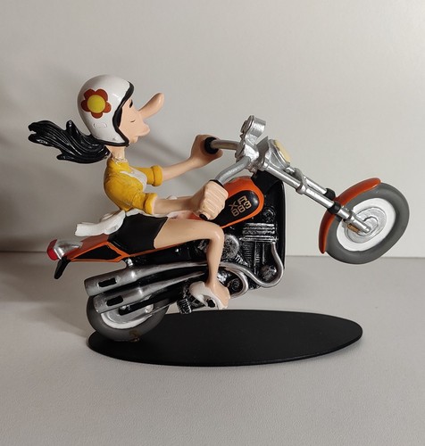 Figurine moto résine - en,