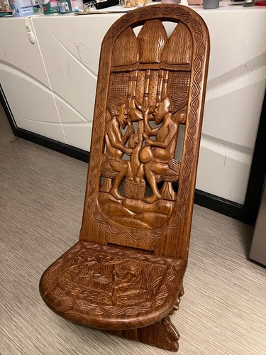 Chaise africaine à - |,