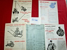 N° 12404    /  Moteurs Briban : 3 prospectus+1 tarif + 1 dépliant  1911-1960
