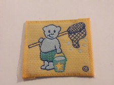 Ecusson Patch Ours Ourson Pèche à la crevette