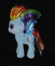 Peluche doudou My Little Pony TY  Sparckle Rainbow Dash bleu ailes 22 cm TTBE