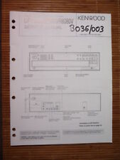 Manuel de Service Kenwood