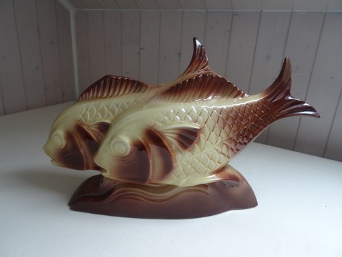 Couple poissons art déco - couple,