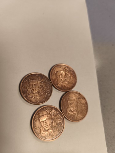 Lot pièces 5 centimes - lot, 4