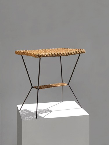 1950 table basse rotin - 1950,