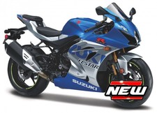 Miniature Moto Auto 1:18 SUZUKI GSX-R 1000 R 2021 BLUE Diecast