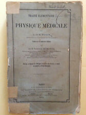 W. Wundt + F. Monoyer * Traité Elémentaire de Physique Médicale * Baillière 1871