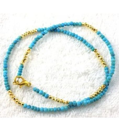 Collier perles facettes - collier, à