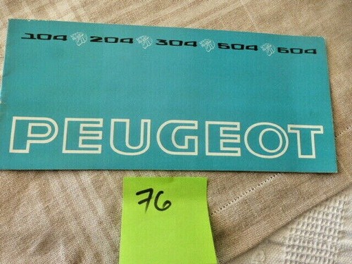 Catalogue peugeot 1976 sales - peugeot,