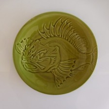 Assiette faïence vitrifiée La Rascasse PROCERAM made in FRANCE art-déco PN1964