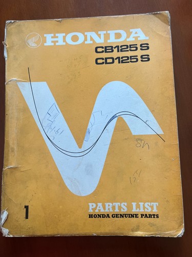 Parts list honda - list, cb125