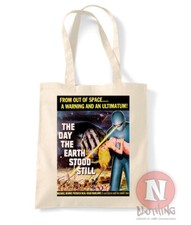 Le Jour Où La Terre S'est Arrêtée Sac En Tissu Classique Film De Science-Fiction