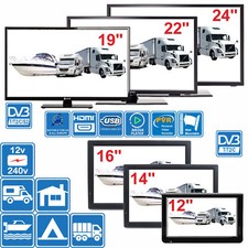 7 " - 24 " Numérique TV 12v 240v Pour Camping-Car Caravane Bateau DVB-T2 Tnt Pvr