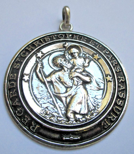 Ancien pendentif argenté
