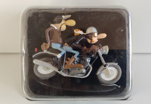 Figurine moto résine joe - moto, en