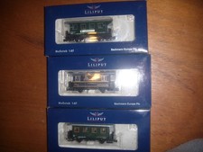 LILIPUT HOe 3 wagons de voyageurs anciens époque V