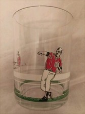 Seau à Glaçons Vintage Années 70 par A. Masserini Milan Motif Joueur de Baseball