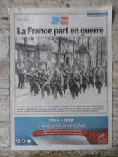 JOURNAL LA VOIX DU NORD SUPPL. SPECIALE LA FRANCE PART EN GUERRE 4 Pages