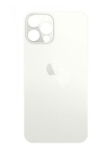 Vitre Arrière iPhone 12 Pro , Blanc, Logo Apple. BIG HOLE. Avec Adhésif