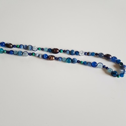 Collier agate perles - collier, agate,