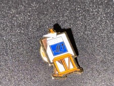 (Z10) PINS BADGE ENAMEL VINTAGE TABLEAU PEINTURE PUPITRE LEFRANC ET BOURGEOIS