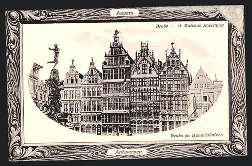 Passepartout cpa anvers brabo - anvers,,