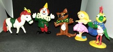 figurine vintage ORTF JIM "kiri le clown " 1966 comprends 5 personnages