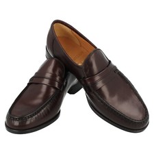 Chaussures En Cuir Bordeaux Grenson Pour Homme, Slip-On, Taille 6.5G: Arizona