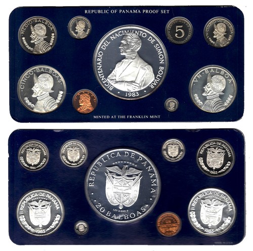 Set pièces panama 1983 - de,
