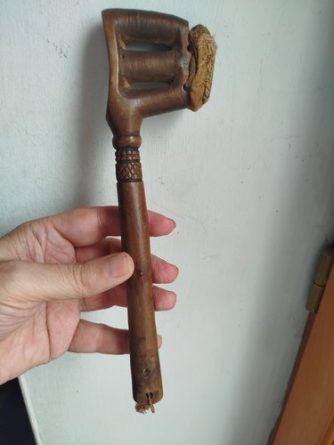 Baton tambour baoulé bois - a,