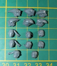 Warhammer 40K Empire T'AU 14 têtes Guerriers de Feu Tau