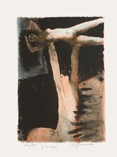 André PEDOUSSAUT Je t'aime 1975 lithographie signée