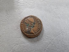 Pièce de Monnaie Romaine - As - Auguste ROM ET AVG autel des Gaules