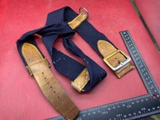 WW2 Armée Britannique Hussars Bleu Toile Et Cuir Ceinture Avec Raccords