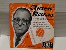 ANTON KARAS et sa cythare solo