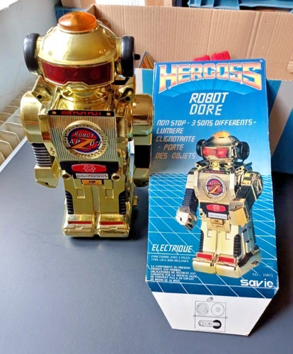 Robot vintage hergoss - hergoss, golden