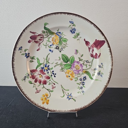 Plat rond faience ancienne - plat,