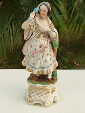 Ancien personnage pique - , fleurs
