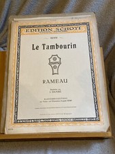 Rameau Le Tambourin partition violon piano Jules Danbé ed. Schott