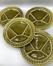 Lot de 4 assiettes à fondue vintage – Sarreguemines – design rétro années 60/70 