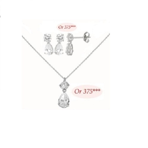 Parure 3pc chaine pend o - chaine+pend+, b.o