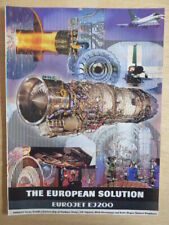 1996-97 PUB EUROJET EUROPEAN MILITARY ENGINE CONSORTIUM EJ200 ENGINE ORIGINAL AD