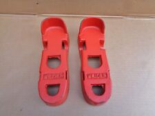 Vintage ancien poids en fonte de pieds chaussures d'haltérophilie WEIDER .