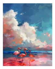 Élégante scène de plage