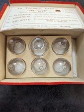 Ancienne boite de Ventouses Médicales en cristal TBE CABINET DE CURIOSITES 1930