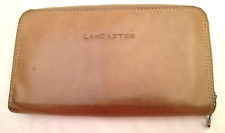 Portefeuille porte-monnaie compagnon "LANCASTER Paris" cuir vintage