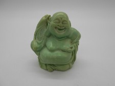 55 gr  SCULPTURE STATUETTE FIGURINE DE BOUDDHA RIEUR EN PIERRE A IDENTIFIER