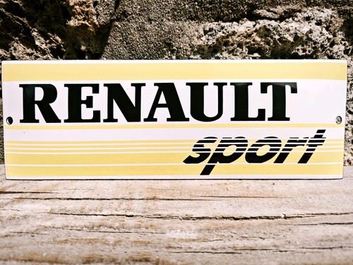 Enamel plate renault sport - enamel,