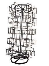 PORTE-CAPSULES ROTATIF Métal Noir - Distributeur 40+ Capsules NESPRESSO Support 